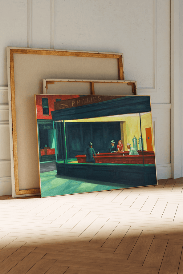 Ambiance avec interprétation inspirée de Hopper