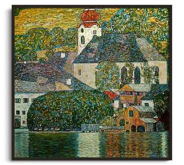 Inspiration Église d'Unterach Klimt - peinture à l'huile