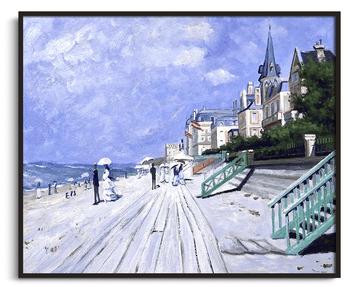 Inspiration Promenade à Trouville Monet - peinture à l'huile