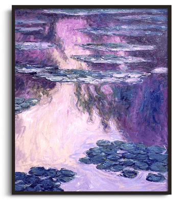 Inspiration Nymphéas V Monet - peinture à l'huile