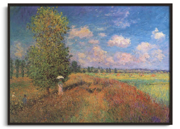Inspiration Champ de coquelicots en été Monet - peinture à l'huile