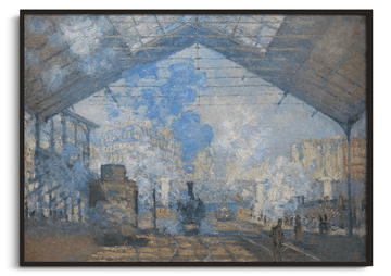 Inspiration La Gare Saint-Lazare Monet - peinture à l'huile