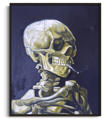 Inspiration Van Gogh - Crâne à la cigarette